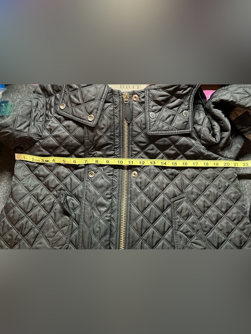 Burberry Black Quilted Hooded Jacket - Picture 15 of 15